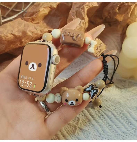 Cute Cat Bead Apple Watch Series 9 41mm Band